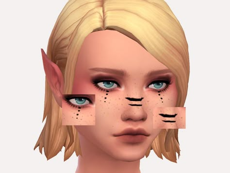 Sims 4 Face Paint, Sims 4 Makeup, Sims 4 Cc Download, Makeup Cc, Sims 4 Children, Face Paint Makeup, Kids Face Paint, Sims 4 Downloads, Blue Eyeshadow