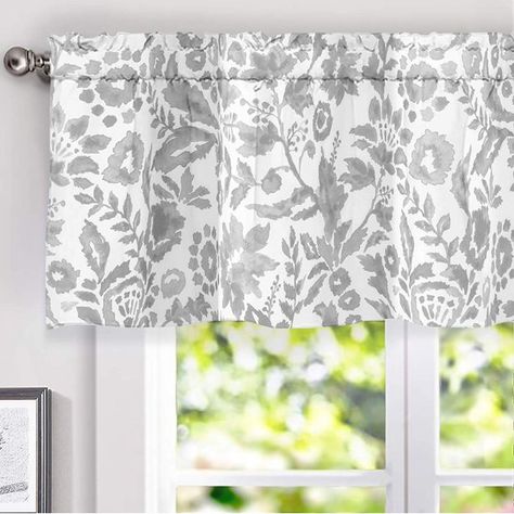 Kitchen Valence, Valances For Living Room, Window Designs, Watercolor Floral Pattern, Curtain Valance, Floral Curtains, Window Insulation, Window Valance, Valances