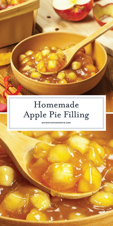 Apple Pie Filling Recipe, Apple Pie Recipe Homemade, Dessert Cravings, Apple Pie Filling Recipes, Homemade Pies, Dinner Menu Ideas, Homemade Apple Pie Filling, Homemade Apple Pie, Pie Filling Recipes