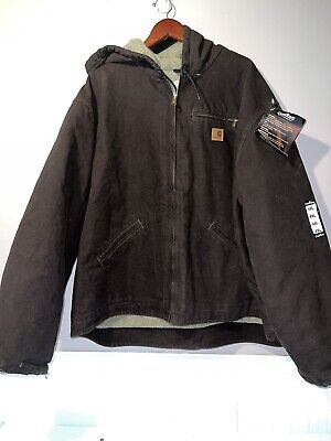 CARHARTT J141 DKB SHERPA LINED JACKET 4XL new with tags  | eBay Brown Carhartt Jacket Outfit Women, Dad Clothes Aesthetic, Grunge Outerwear, Skater Jacket, Grunge Jacket, Underground Clothing, Sherpa Lined Jacket, Jackets Fashion, Concept Clothing