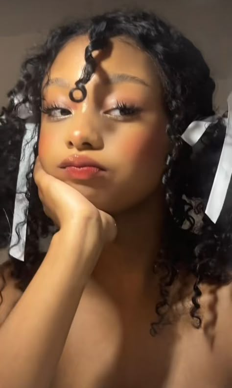 tiktok@sv3ngali1 all credit to original creator #makeup #kayewiggsdoll #tiktok #pretty Angelic Makeup Look, Make Up Styles, Jelly Makeup, Tiktok Pretty, Sephora Gift, Tiktok Makeup, Sephora Gift Card, Princess Makeup, Soft Makeup Looks