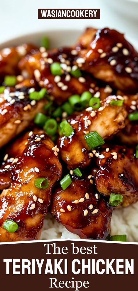 When you're pressed for time, it’s hard to find a meal that’s healthy and satisfying. This Healthy Asian Recipes Chicken offers a flavorful solution that’s perfect for busy evenings. Save this pin to keep a delicious teriyaki chicken recipe for dinner ready when you need it! Easy Chicken Dinner Recipes Dairy Free, Asian Chicken Over Rice, The Best Teriyaki Chicken, Teriyaki Pork Recipes, Healthy Asian Recipes Chicken, Chinese Food Chicken Recipes, New Foods To Try Dinners, Easy Asian Recipes Chicken, Asian Teriyaki Chicken