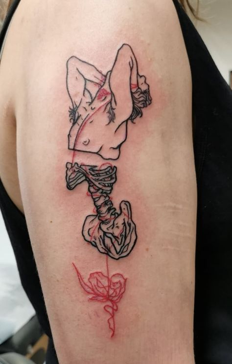 Greek God Tattoo, Ace Tattoo, Abstract Art Tattoo, Funky Tattoos, Mama Tried, Tattoo Themes, Greek Mythology Tattoos, Skeleton Tattoos, Simple Tattoo Designs