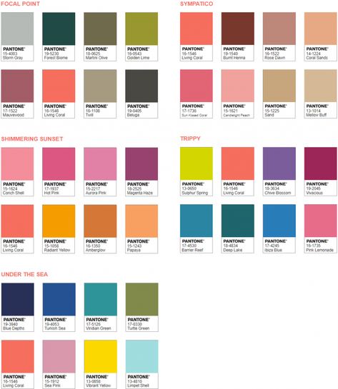 color of the year 2019 Living Coral color palette ideas Living Coral Pantone, Coral Color Palette, Coral Colour Palette, Pantone Color Chart, Coral Colour, Pantone Palette, Color Palette Ideas, Pantone Colour Palettes, Palette Ideas