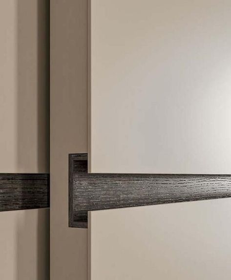 Wardrobe Joinery, Wardrobe Handle Design, Sliding Wardrobe Design, Sliding Cabinet Doors, Recessed Handle, Wardrobe Handle, Sliding Door Handle, Millwork Details, Sliding Door Wardrobe