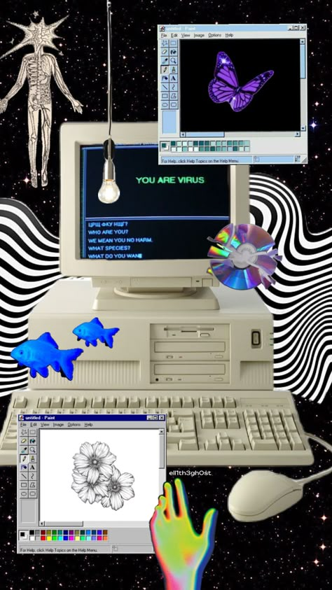 Virtual World Aesthetic, Technozen Aesthetic, Computer Moodboard, Cybercore Computer, Cybercore Collage, 90s Internet Aesthetic, Internetcore Aesthetic, Internet Core, Coding Aesthetic