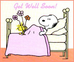 get well cartoons | Glitter Graphics: the community for graphics enthusiasts! Semoga Cepat Sembuh, Snoopy Und Woodstock, Charlie Brown Y Snoopy, Get Well Messages, Cepat Sembuh, Woodstock Snoopy, Snoopy Cartoon, Get Well Wishes, Snoopy Images