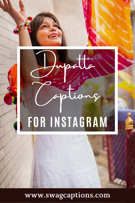 Looking for some beautiful dupatta captions and quotes to share on Instagram? Look no further! We've got you covered with some gorgeous words that will perfectly capture the beauty of your dupatta. #dupattacaptions #dupattaquotes #dupatta #fashion #saree #kurti #indianwear #cotton #suits #ethnicwear #embroidery #onlineshopping #indianfashion #dressmaterial #salwarsuit #dresses #lehenga #suit #salwarkameez #india #handmade #wedding #ethnic #kurtis #dress #partywear #salwarsuits #instafashion Caption For Dupatta Pic, Dupatta Captions For Instagram, Suit Captions For Instagram In Hindi, Salwar Suit Captions For Instagram, Traditional Kurti Captions For Instagram, Dupatta Quotes, Insta Caption For Traditional Wear, Caption For Ethnic Wear Instagram, One Word Caption For Traditional Outfit