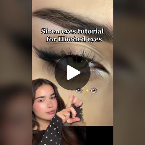 Siren eyes for hooded 👀 #makeup #sireneyestutorial #sireneyes #sirene... | Siren Eyes | TikTok Hooded Makeup, Siren Eyes, Eye Tutorial, Hooded Eyes, Eyes Makeup, Eye Makeup Tutorial, Ios App, Android Apps, Makeup Tutorial