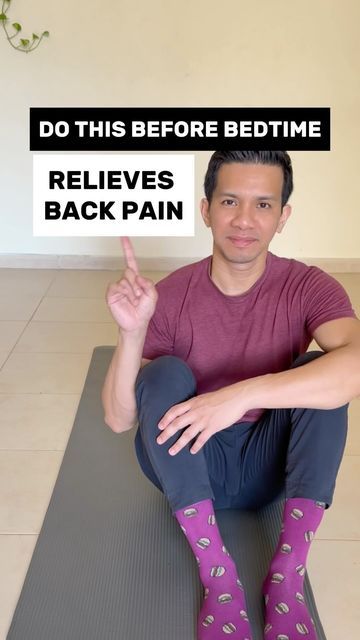 Madz Mariwa 🇵🇭 on Instagram: "1 stretch before bed time ☺️ #backpainrelief" Mid Back Exercises, Lower Back Anatomy, Stretching Exercises For Back, Exercises Back, Lower Back Pain Stretches, Better Posture Exercises, Pregnancy Back Pain, Mid Back Pain, Low Back Pain Relief