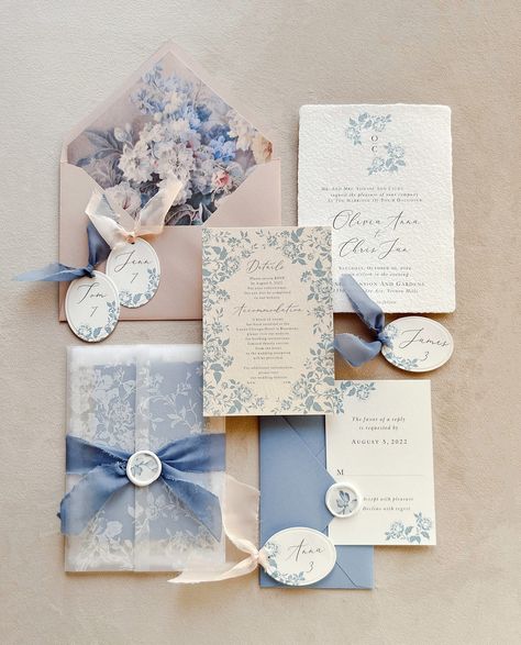 This invitation was inspired by a walk in the French garden...  THIS LISTING IS FOR A SAMPLE TO START AN ORDER, PLEASE SEND US AN E-MAIL WITH NUMBER OF SETS NEEDED AND WE WILL SEND YOU A CUSTOM QUOTE. izabelazajdel@ hotmail.com follow me on - https://www.instagram.com/utile.et.beau/ ------ THIS PROJECT/PATTERN IS ALSO AVAILABLE FOR LETTERPRESS OR HOT FOIL PRINTING, IF YOU'RE INTERESTED, PLEASE WRITE ME MESSAGE.  ------ WHAT'S INCLUDED IN THE SUITE 5"x7" Invitation printed on handmade deckled edg French Garden Invitation, Invitation To Wedding, Details Wedding Card, French Garden Wedding, French Inspired Wedding, Wedding Motif, Garden Wedding Invitation, Ribbon Invitation, Foil Printing