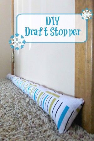 DIY Draft Stopper Diy Draft Stopper, Draft Stopper Diy, Drafty Doors, Home Heating Systems, Window Draft, Make A Door, Door Draught Stopper, Door Draft, Draft Stopper