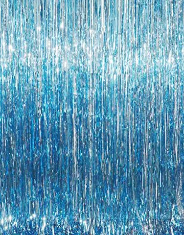 Curtain Backdrop Wedding, Turquoise Party, Fringe Curtains, 17th Birthday Ideas, Streamer Backdrop, Bubble Guppies Birthday, Party Photo Backdrop, Photo Backdrop Wedding, Party Streamers