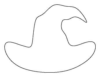 Witch hat pattern. Use the printable outline for crafts, creating stencils, scrapbooking, and more. Free PDF template to download and print at http://patternuniverse.com/download/witch-hat-pattern/ Witches Hat Cut Out, Witch Hat Pumpkin Carving Stencil, Witch Hat Art Projects For Kids, Witch Hat Stencil, Witch Hat Outline, Witch Hat Template Free Printable, Witch Templates Free Printable, Door Hanger Template Free Printable, Halloween Stencils Printables Free