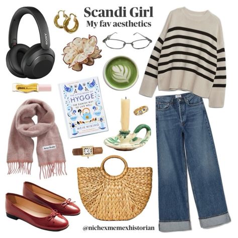 Lennox Scanlon Outfits, Hygge Aesthetic Outfit, Ahs Clothes, Hygge Outfit, Niche Moodboards, Scandi Style Fashion, Indie Preppy, Oslo Fashion, Hygge Fashion