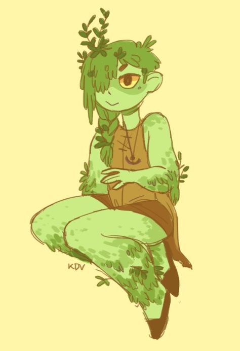 Plant People Character Design, Plant Person Character, People Character Design, Dnd Fey, Plant Person, Forest Nymph, Plant People, Green Characters, Alien Concept Art