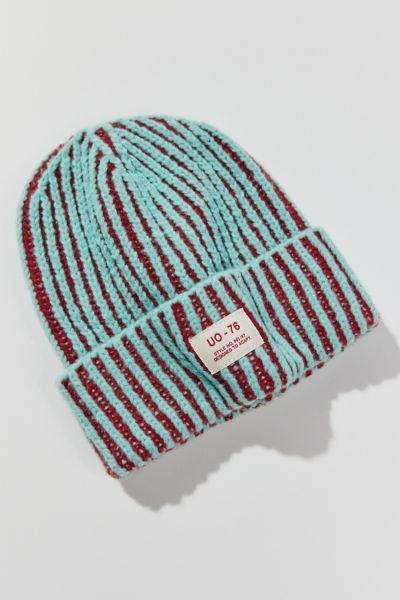 Chunky ribbed beanie hat in a plaited knit with a thick cuff. Designed by UO-76 for Urban Outfitters designed to adapt to you.Content + Care. 100% Polyester Spot clean Imported Trendy Beanies, Outfit Bonnet, Beanie Outfit Aesthetic, Hat Branding, Colorful Beanie, Unique Beanies, Dope Hats, Knitwear Trends, Chunky Beanie