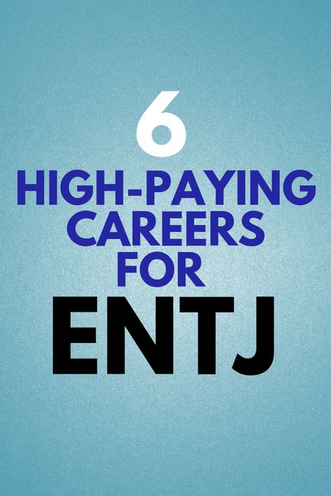 ENTJs are tough-minded analysts who are inclined to take on leading roles. A national sample showed that ENTJs prefer jobs that feature a variety of tasks, independence, clear structure and teamwork. Additionally, ENTJs rate high in job satisfaction and high income. They are typically regarded as the highest earning of all the MBTI types. Here is a look at 6 of the best paying careers recommended for ENTJ personality. Entj Careers Best Jobs, Entj Careers, Entj Women, Entj Personality, High Paying Careers, Blue Chips, Meyers Briggs, Mbti Types, Lifestyle Planner