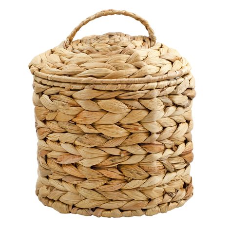 PRICES MAY VARY. Coffee Filter Storage: Cute and decorative round basket with lid for kitchen storage and countertop use Water Hyacinth: Woven from natural plant fibers; Color: Natural Compatible with basket-shaped coffee filters for 8-12 cup pots and 1-4 cup pots Size: 8 inches too and 7 inches diameter Alternate Uses: Coffee pod basket, utensil caddy, craft organizer, toiletry storage, or guest supplies AuldHome Design Coffee Filter Container for Basket Coffee Pots, Crafted from Water Hyacinth Coffee Filter Storage, Coffee Filters Storage, Coffee Filter Holder, Utensil Caddy, Lidded Baskets, Second Option, Natural Branding, Water Hyacinth, Rustic Farmhouse Style