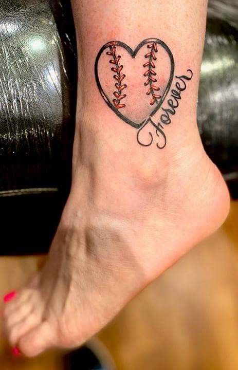 Mother Son Baseball Tattoos, Softball Tattoos For Women, Baseball Tattoo Ideas For Women, Softball Tattoos, Baseball Tattoo, Baseball Tattoos, Guitar Tattoo Design, Diamond Tattoos, Guitar Tattoo