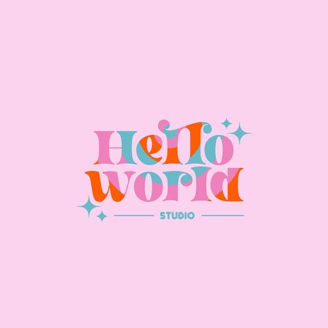 Hello World Branding :: Behance Hello Logo, Happy Branding, Beauty Branding Design, Podcast Branding, Colorful Branding, Makeup Logo Design, Makeup Logo, Brand Color Palette, Web Graphic Design