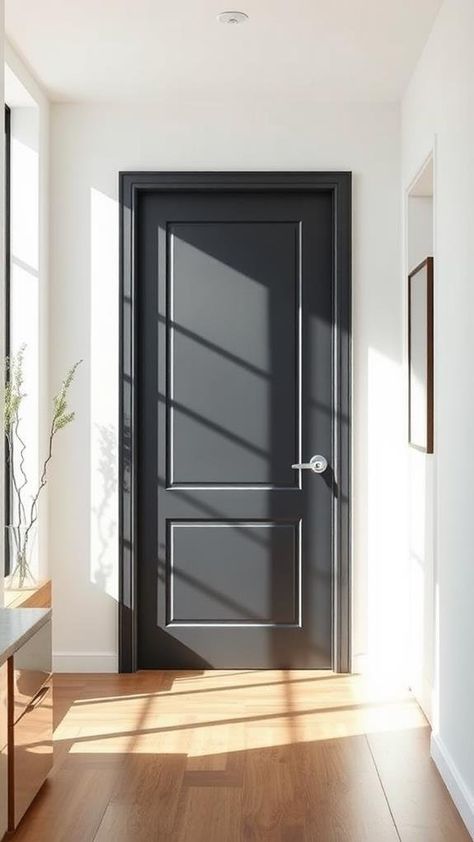 Black interior doors