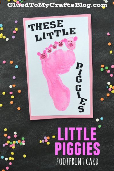 P Crafts For Preschool, Letter P Crafts, Nursery Rhyme Crafts, Farm Animal Crafts, Infant Classroom, Baby Art Projects, Footprint Crafts, Farm Crafts, Kindergarten Fun