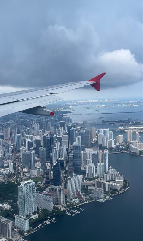 Airplane Window View, Airplane Window, Window View, Skyscraper, Miami, Quick Saves