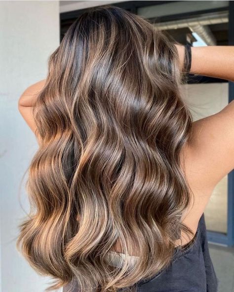 Bronde Haircolor Medium Length Hair, Teddy Bear Blonde, Highlights Brown Hair Balayage, Balayage Straight, Warm Balayage, Highlight Ideas, Warm Brunette, 2023 Hair, Brown Hair Inspo