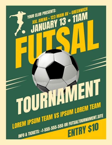 Futsal Tournament Flyer Commercial Advertisement Poster, Futsal Tournament Poster, Sport Banner Design Ideas, Sport Poster Design Inspiration, Pamflet Futsal, Futsal Wallpaper, Football Tournament Poster Design, Poster Futsal, Football Design Graphics