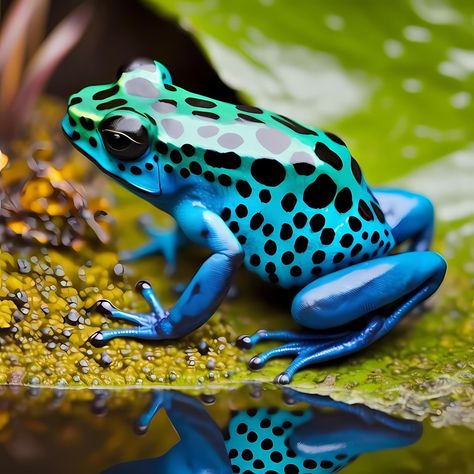 Download the Poison Dart Frog. AI Generated 21753560 royalty-free Stock Photo from Vecteezy for your project and explore over a million other images and backgrounds. Poison Dart Frog Tattoo, Dnd Space, Poisonous Frog, Strawberry Poison Dart Frog, Blue Poison Dart Frog, Poison Frog, Poison Dart Frog, Dart Frogs, Amazing Frog