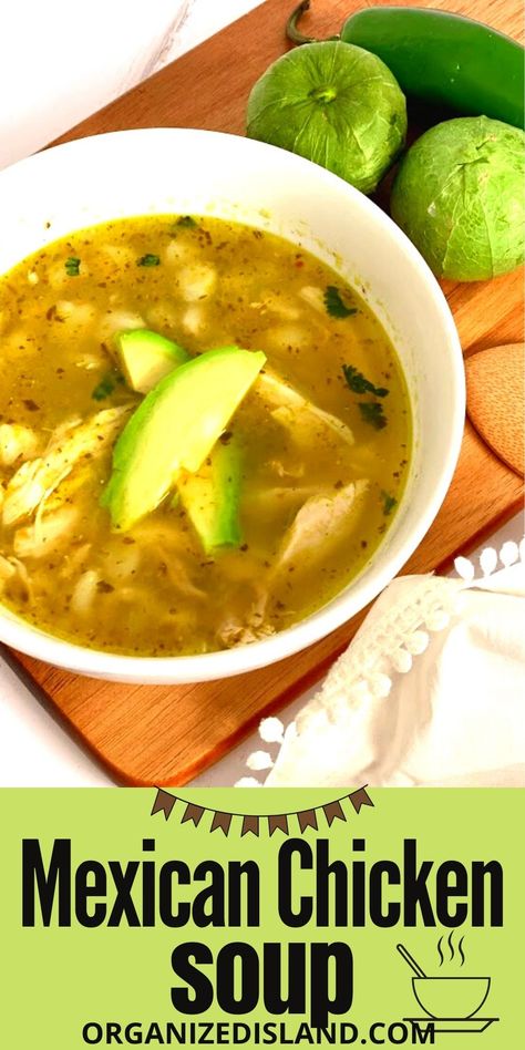 Pozole Verde De Pollo (green Mexican Hominy And Chicken Soup), Mexican Soups In A Crock Pot, Mexican Style Chicken Soup, Las Palapas Chicken Soup Recipe, Mexican Lime Soup, Authentic Mexican Chicken Soup, Chicken Soup Mexican Style, Mexican Soups And Stews, Mexican Chicken Soup Recipes