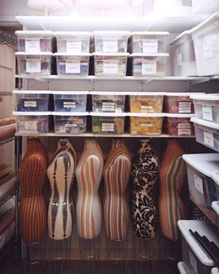 organized prop house | and photographs make up just a fraction of the prop house ... Fabrics Organization, Fabric Organization Ideas, Organize Wardrobe, Fabric Storage Ideas, Dress Form Stand, Organize A Pantry, Sewing Closet, Fabric Closet, Fabric Organization