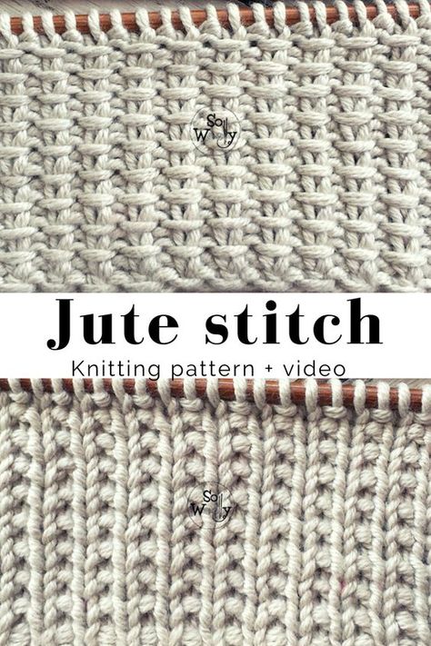 Jute Knit Stitch, Jute Stitch Knitting, Reversible Stitches Knitting, Scarf Stitches Knit, Moss Knit Stitch, 2 Row Knitting Pattern, Knitted Stitch Patterns, Easy Scarf Knitting Patterns Beginner, Reversible Knit Stitches