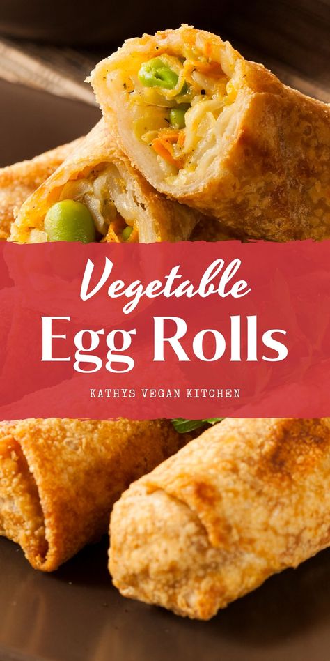 Plant Based Egg Rolls, Veg Egg Roll Recipes, Cabbage Egg Rolls Recipes, Vegan Egg Rolls Recipes, Egg Roll Filling Recipes Vegetable, Egg Roll Recipes Vegetable, Vegetable Egg Rolls Recipe, Cabbage Egg Rolls, Avocado Snack Ideas