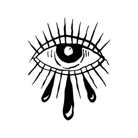 Eyes Vector Art, Tear Eye Tattoo, Crying Eye Tat, Eye Illustration Design Graphics, Eye Graphic Design, Hallway Mural, Eye Clipart, Eye Vector, Eyes Vector