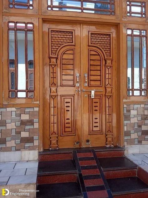 Main Door Design Ideas, Main Door Designs, Main Door Design Photos, Design For House, Latest Door Designs, Wooden Double Doors, Door And Window Design, Flush Door Design, Door Design Ideas