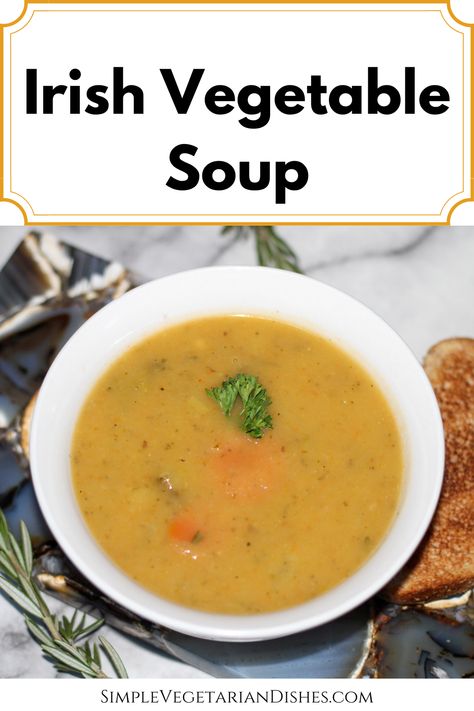 Irish vegetable soup recipe Irish Vegetable Soup, Vegetarian Vegetable Soup, Comfort Soup Recipes, Veg Soup, Vegetarian Soup Recipes, Winter Cooking, Simple Farmhouse, Vegan Soup Recipes, Vegetable Soup Recipes