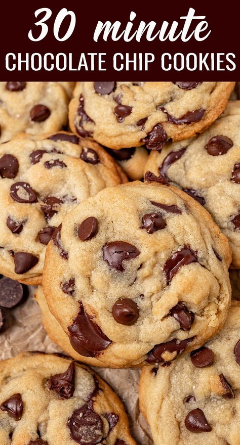 Big Chewy Chocolate Chip Cookies, Chocolate Chip Cookies From Scratch, Soft Chocolate Chip Cookies Recipe, Soft Chewy Chocolate Chip Cookies, Chewy Chocolate Chip Cookies Recipe, Simple Chocolate Chip Cookie Recipe, Cookie Recipes From Scratch, Best Chocolate Chip Cookies Recipe, Soft Chocolate Chip Cookies