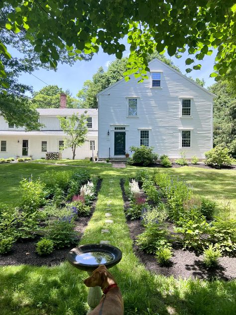 Before & After: A Nearly 400-Year-Old Cape Near Plymouth Rock - Remodelista Landscaping Farmhouse, New England Farmhouse, House Flippers, Plymouth Rock, Colonial Exterior, Farmhouse Landscaping, Shelter Island, Hollywood Homes, Farmhouse Furniture