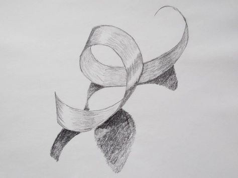 ribbon Ribbon Sketch, Practice Shading, Ribbon Drawing, Art Igcse, Mind Dump, High School Drawing, Value Drawing, Shading Drawing, Coachella 2019