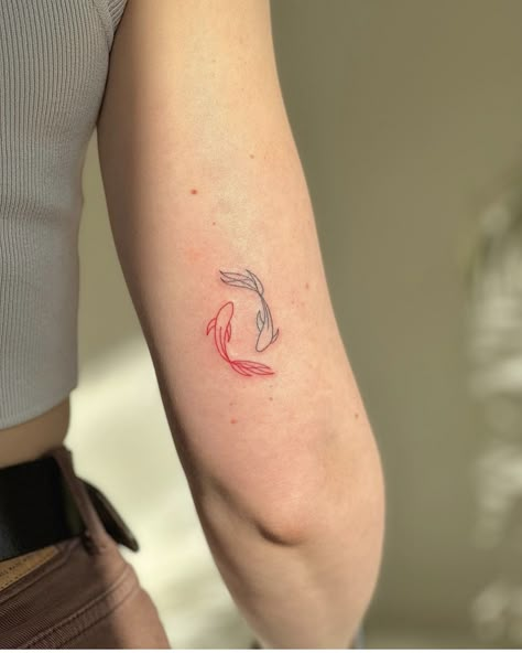 Tato Minimal, Small Girly Tattoos, Neck Tattoos Women, Small Pretty Tattoos, Koi Tattoo, Petite Tattoos, Small Hand Tattoos, Japan Tattoo, Cute Tattoos For Women