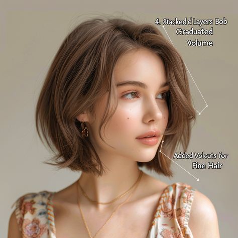 50 Best Bob Haircuts for Fine Hair Short Hair With Side Parting, Chin Length Bob With Side Bangs, Beach Wave Bob Hairstyles, Short Hair Behind Ears, Short Haircut Side Part, Short Hair With Side Swept Bangs, Bob Shoulder Length Hair, Shoulder Length Haircuts For Fine Hair, Hairstyles Short Hair Easy