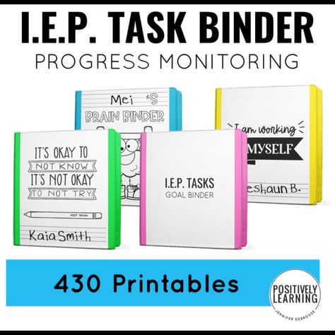 Goal Binder, Special Education Organization, Sensory Classroom, Sped Classroom, Co Teaching, Goals Worksheet, Inclusion Classroom, Teaching Special Education, Iep Goals