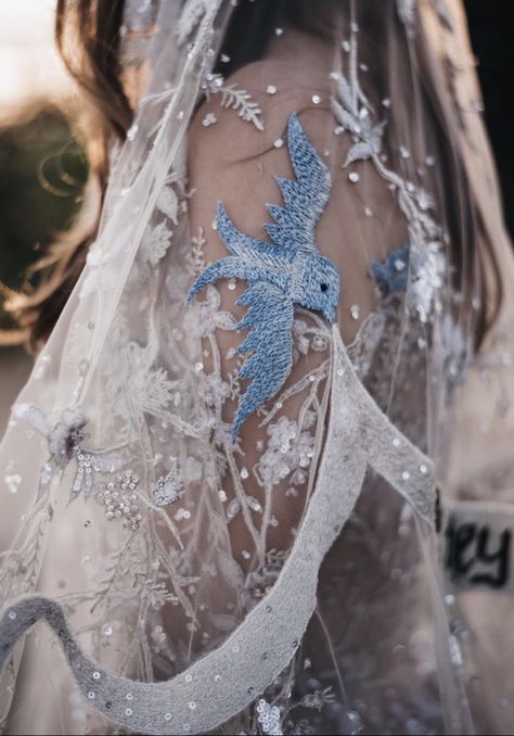 Paolo Sebastian happily ever after Paolo Sebastian, Bird Wedding, Celestial Wedding, Popular Wedding, Bride Style, Wedding Veils, Wedding Veil, Wedding Dress Inspiration, Fairytale Wedding