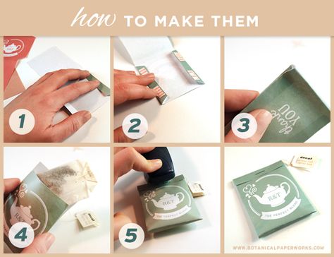 Five easy steps to create packages for tea bag wedding favors Diy Tea Bags, Tea Bag Favors, Tea Package, Wedding Favors Packaging, Tea Wedding Favors, Candy Wedding Favors, Tea Diy, Quirky Wedding, Bridal Tea