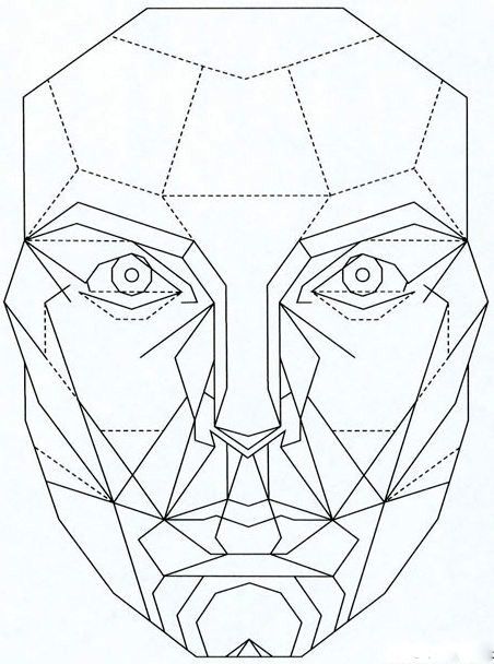 Mask of divine proportion for art project Face Proportions, Divine Proportion, Face Anatomy, Face Template, Mask Template, Unique Faces, Beauty Mask, Golden Ratio, High School Art