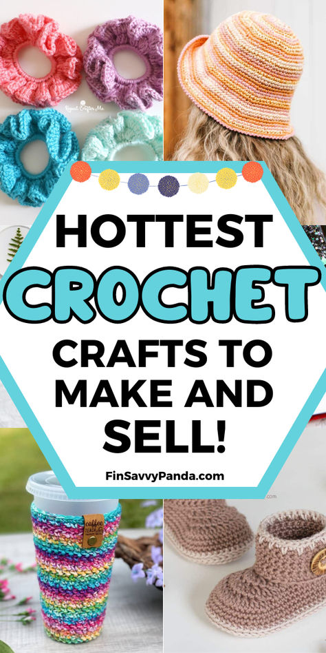 Looking for easy crochet crafts to make and sell? These creative ideas will boost your side hustle and help you make money fast! From beginner-friendly DIY projects to free patterns, these crocheting ideas to make are perfect for crafters wanting to turn their hobby into a profitable business. Start crocheting today and watch your sales grow! Easy Crochet Crafts, Crochet Projects To Sell, Creative Fundraising, Diy Projects To Make And Sell, Quick Crochet Projects, Money On Pinterest, Diy Projects To Sell, Quick Crochet, Crafts To Make And Sell