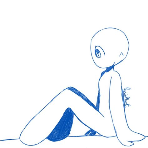 person sitting drawing refrence Drawing Bases Sitting, Cartoon Characters Side View, Body Base Drawing Sitting Down, People Reference Poses Sitting, Drawing Base Sitting On Floor, Person Sitting Down Drawing Reference, Base Pose Sitting, Art Reference Sitting In Chair, Body Sitting Drawing