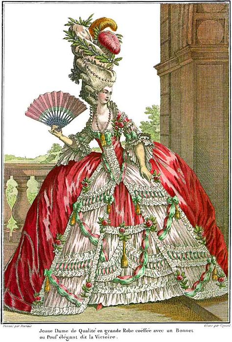 French Court Dress, 18th Century Gown, Rococo Fashion, Court Dresses, 18th Century Fashion, Century Clothing, Old Fashion, Historical Costume, Moda Vintage